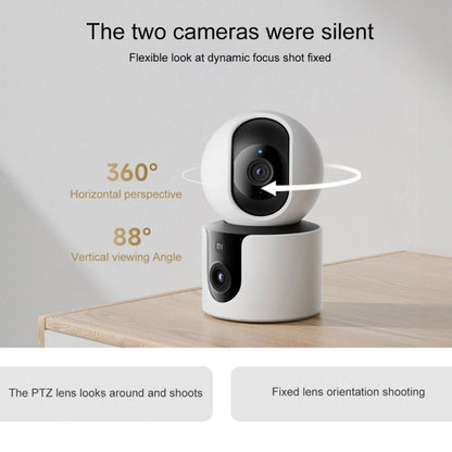 Original Xiaomi Smart Camera C300 Dual Lens Edition 3MP Support AI Detection, US Plug, C300