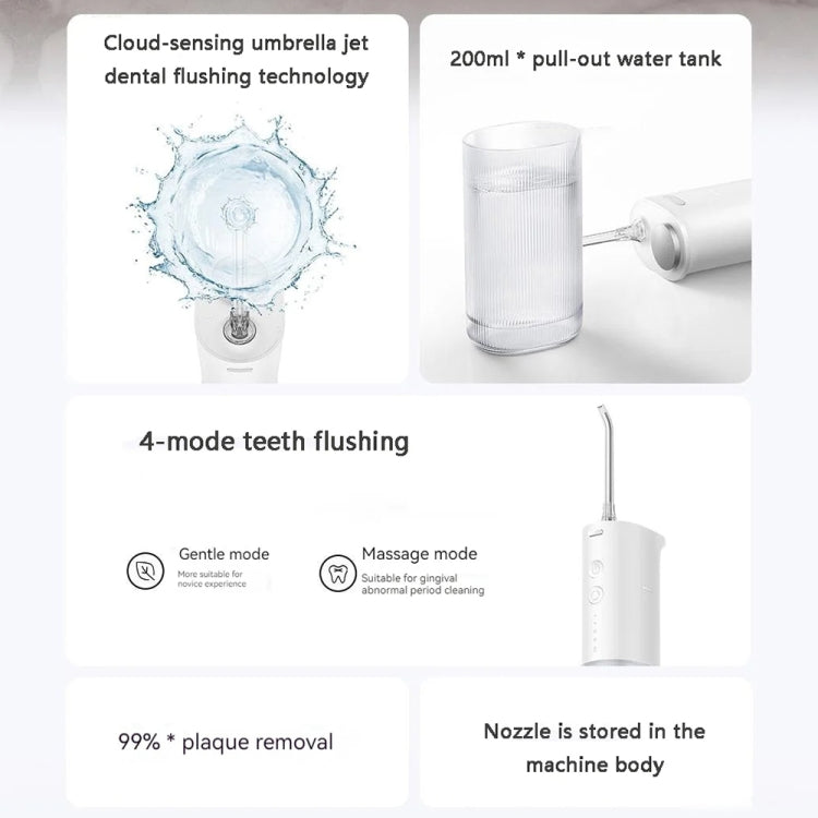 Original Xiaomi Mijia F400 Portable Electric Oral Irrigator, Capacity: 200mL, F400 (Pink), F400 (Green), F400 (White)