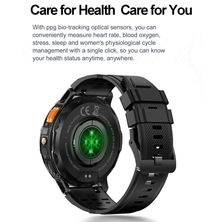 LEMFO K65 1.43 inch Bluetooth Call Smart Watch, Support Heart Rate / Blood Oxygen