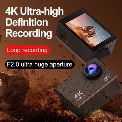 I5-361 2.0 inch IPS HD Screen Wide Angle 4K WiFi Action Camera, I5-361 with RC, I5-361 without RC