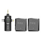 AP009 Wireless One to Two Lavalier Microphone with 3 in 1 Receiver, One to Two