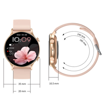 CY19 1.32 inch AMOLED Screen Silicone Strap Smart Watch, Blood Oxygen/Blood Pressure/Heart Rate