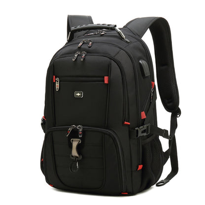 Multifunctional Business Large Capacity Waterproof Double-Shoulder Backpack with USB Interface, 18 inch, 20 inch, 22 inch