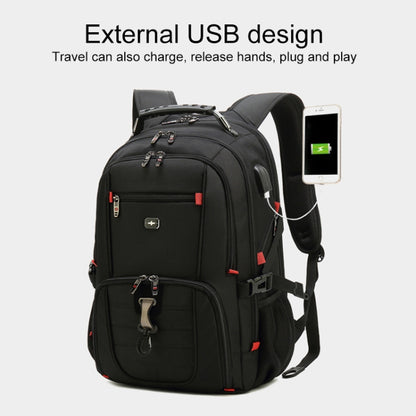 Multifunctional Business Large Capacity Waterproof Double-Shoulder Backpack with USB Interface, 18 inch, 20 inch, 22 inch