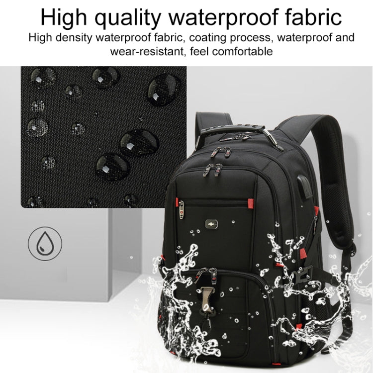Multifunctional Business Large Capacity Waterproof Double-Shoulder Backpack with USB Interface, 18 inch, 20 inch, 22 inch