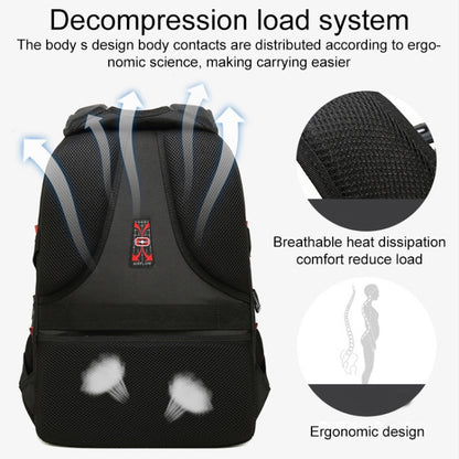 Multifunctional Business Large Capacity Waterproof Double-Shoulder Backpack with USB Interface, 18 inch, 20 inch, 22 inch