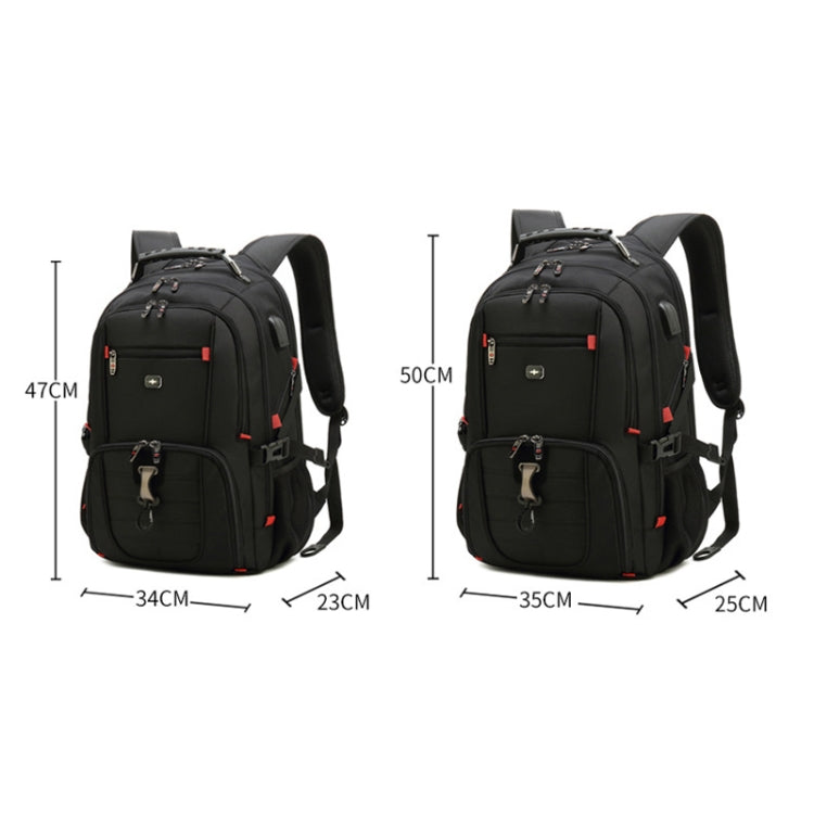 Multifunctional Business Large Capacity Waterproof Double-Shoulder Backpack with USB Interface, 18 inch, 20 inch, 22 inch