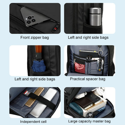 Multifunctional Large Capacity Waterproof Double-Shoulder Backpack with USB Interface, 17 inch, 19 inch, 20 inch