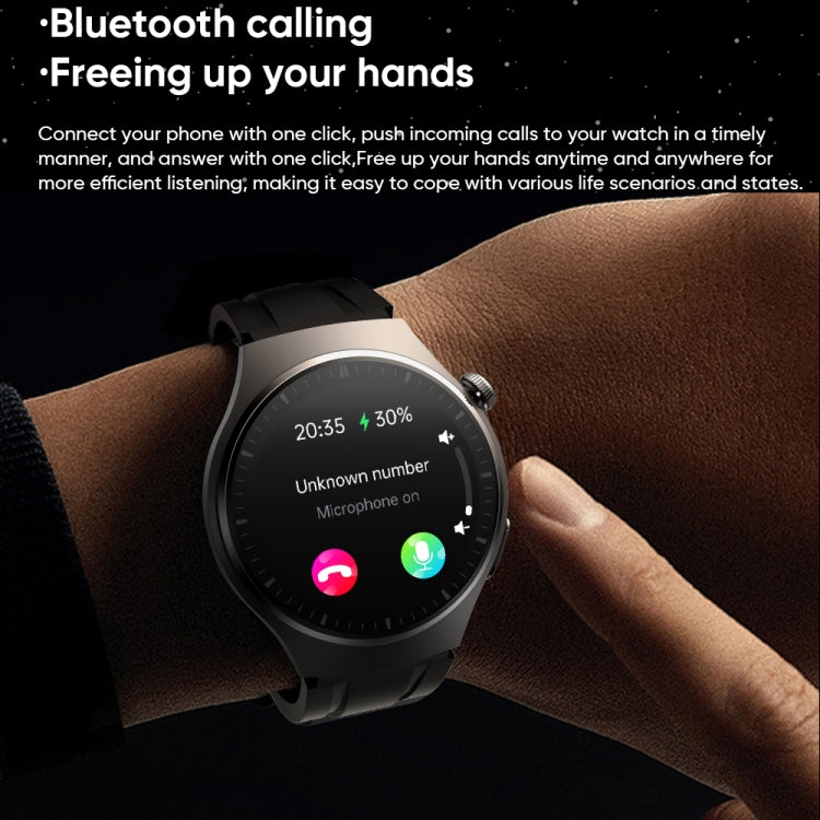 MT200 1.43 inch AMOLED IP67 Steel Band Smart Call Watch, Support ECG