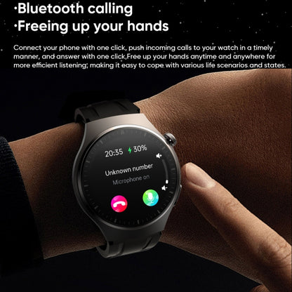 MT200 1.43 inch AMOLED IP67 Steel Band Smart Call Watch, Support ECG