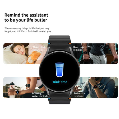 HD Watch7 mini 1.3 inch AMOLED Screen Smart Watch Supports Heart Rate Monitoring/Blood Oxygen Monitoring