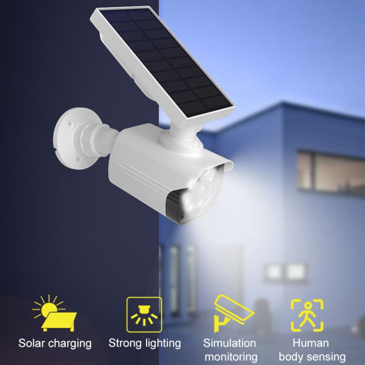 Human Body Sensing Simulation Surveillance Camera Solar Wall Light