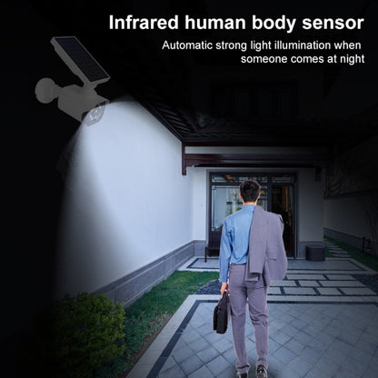 Human Body Sensing Simulation Surveillance Camera Solar Wall Light