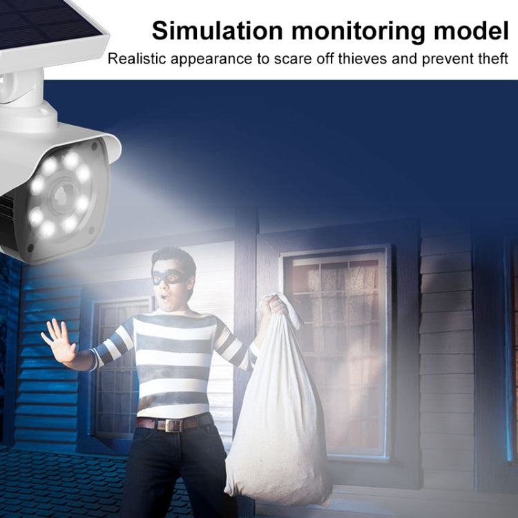 Human Body Sensing Simulation Surveillance Camera Solar Wall Light