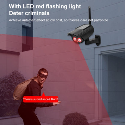 Automatic Rotation Human Body Sensing Simulation Surveillance Camera Solar Wall Light