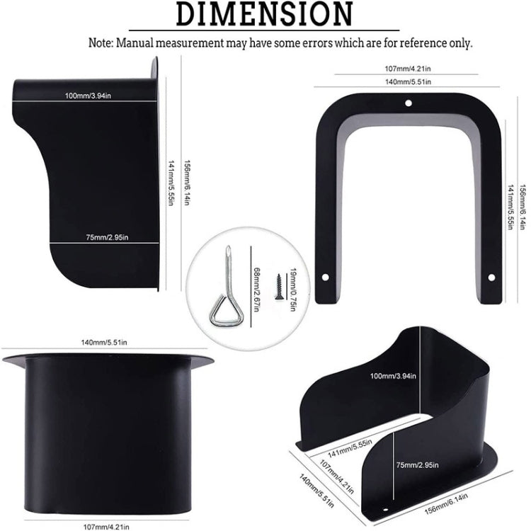 FS-2309 Outdoor Rainproof Cover for Video Doorbell Metal Wind and Sun Protection Box