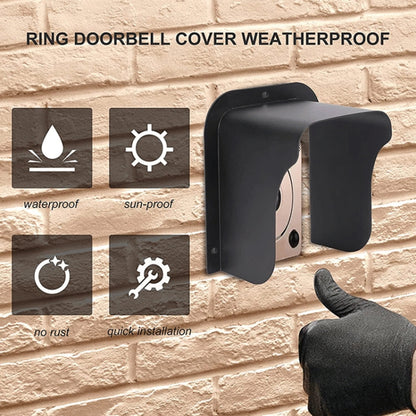 FS-2309 Outdoor Rainproof Cover for Video Doorbell Metal Wind and Sun Protection Box