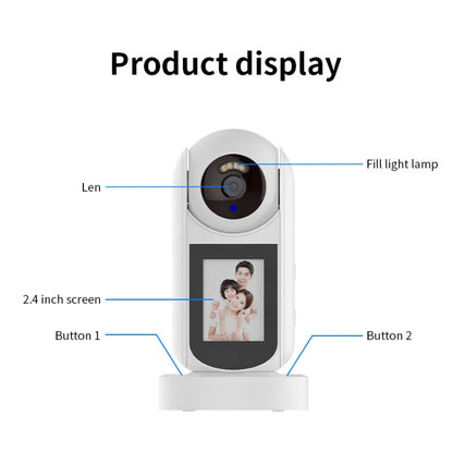 2MP HD Video Call Dual Light Full Color Night Vision WiFi Surveillance Camera, EU Plug, US Plug