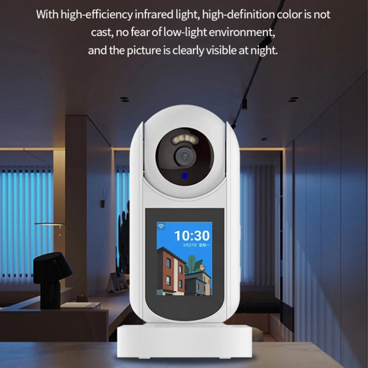 2MP HD Video Call Dual Light Full Color Night Vision WiFi Surveillance Camera, EU Plug, US Plug