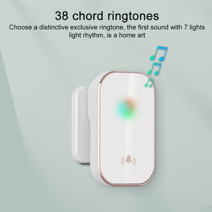 2 in 1 Waterproof Long Distance Remote Control Wireless Doorbell, Silver, A20 Pro