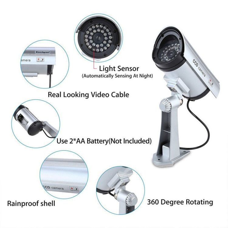 Waterproof Simulation Surveillance Camera with LED Flash Light