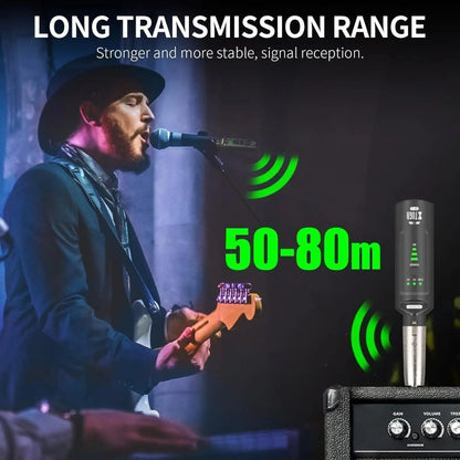 XTUGA SF-1 Wireless XLR Transmitter & Receiver UHF Wireless Adapter for Wired Mic / Guitar, SF-1