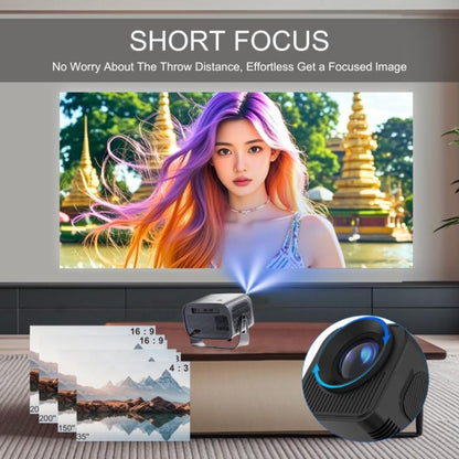 A10 Plus 1280 x 720P 200ANSI Amlogic H713 CPU Android 11.0 Smart Projector, US Plug, EU Plug, UK Plug, AU Plug