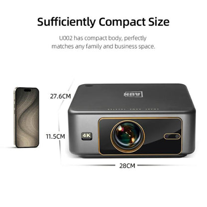 AUN U002 1920x1080P 970ANSI Android 12 Home Theater Smart Projector, US Plug, UK Plug, AU Plug, EU Plug