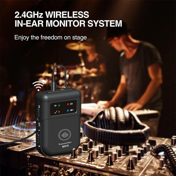 M5S Wireless In-Ear Monitor System for Stage Live Broadcast 2.4G Transmitter & Receiver