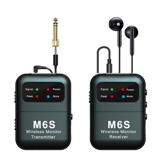 M6S Stereo Wireless In-Ear Monitor System 2.4G Transmitter & Receiver