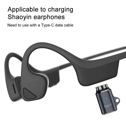 For Shokz Series Type-C Interface Magnetic Charging Adapter, Up and Down Bend, straight Head