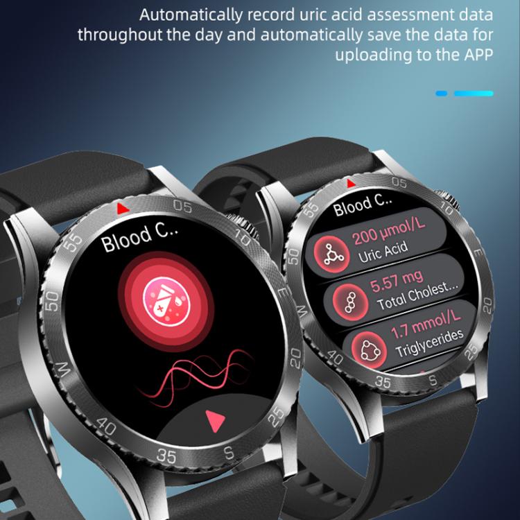 H9 1.43 inch Silicone Strap ECG Smart Watch Supports Bluetooth Calls/Smart Voice Assistant