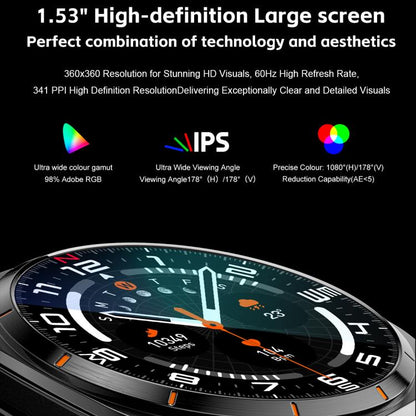 GT98 1.53 inch 2 in 1 Bluetooth Headphone IP67 Waterproof Smart Watch Supports Blood Oxygen Monitoring