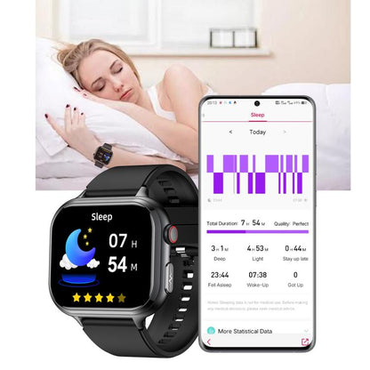 TK17 1.91 inch Horizontal Screen Silicone Strap Smart Watch Supports ECG Electrocardiogram