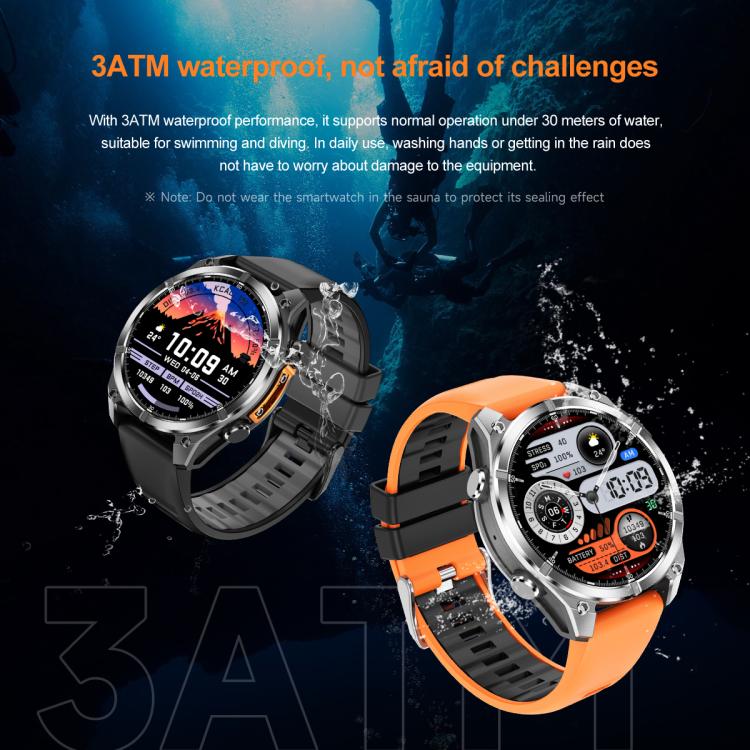 HD300 1.43 inch AMOLED Screen Silicone Strap Sports Smart Watch Supports Blood Oxygen Detection