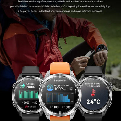 HD300 1.43 inch AMOLED Screen Silicone Strap Sports Smart Watch Supports Blood Oxygen Detection