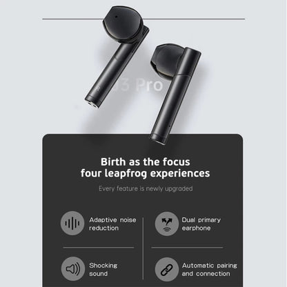 Fineblue J3 Pro TWS 5.0 Wireless Two Ear Bluetooth Headset with 650mAh Charging Cabin & Support Language Wakeup