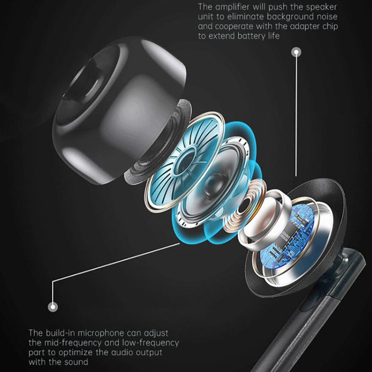 Fineblue J3 Pro TWS 5.0 Wireless Two Ear Bluetooth Headset with 650mAh Charging Cabin & Support Language Wakeup