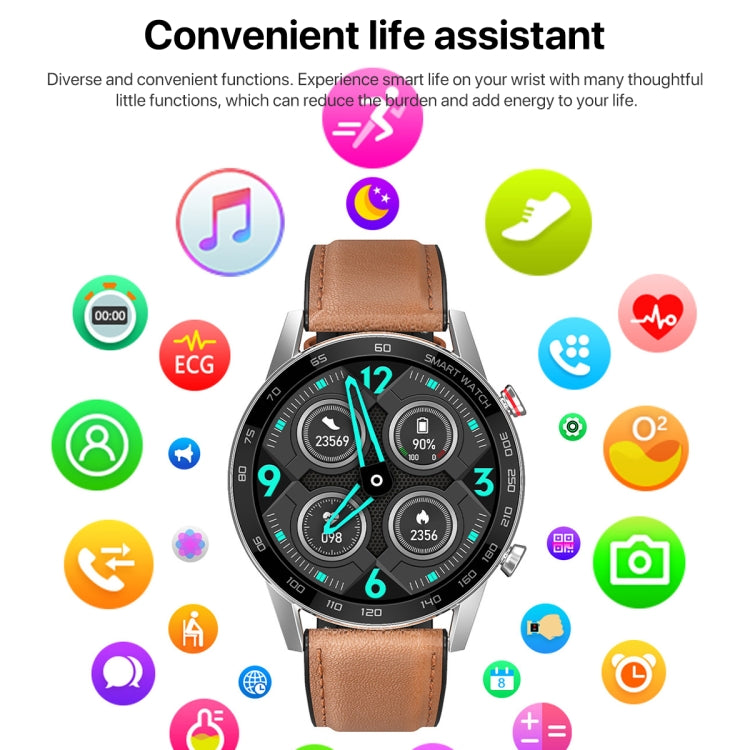 1.3 inch Touch Screen Dual-mode Bluetooth Smart Watch, Support Sleep Monitor / Heart Rate Monitor / Blood Pressure Monitoring, Black Silicone Strap, Blue Silicone Strap