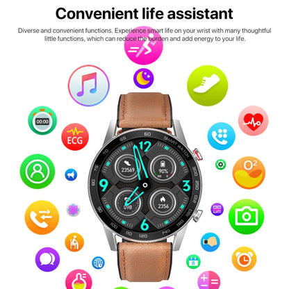 1.3 inch Touch Screen Dual-mode Bluetooth Smart Watch, Support Sleep Monitor / Heart Rate Monitor / Blood Pressure Monitoring, Black Silicone Strap, Blue Silicone Strap