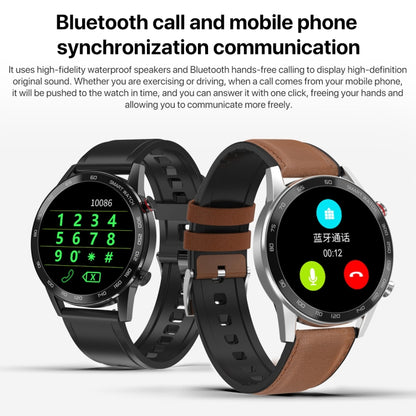 1.3 inch Touch Screen Dual-mode Bluetooth Smart Watch, Support Sleep Monitor / Heart Rate Monitor / Blood Pressure Monitoring, Black Silicone Strap, Blue Silicone Strap