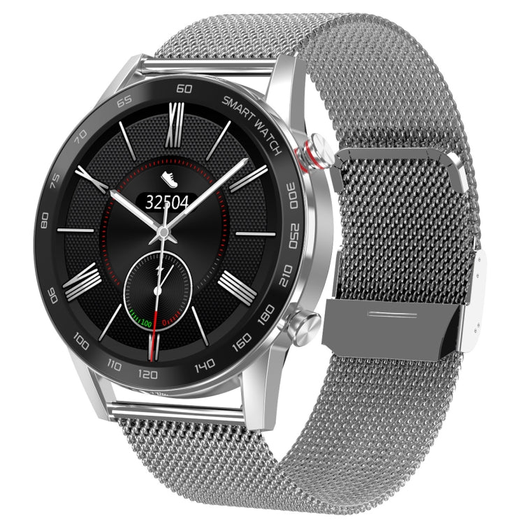 1.3 inch Touch Screen Dual-mode Bluetooth Smart Watch, Support Sleep Monitor / Heart Rate Monitor / Blood Pressure Monitoring, Black Milanese Strap, Silver Milanese Strap