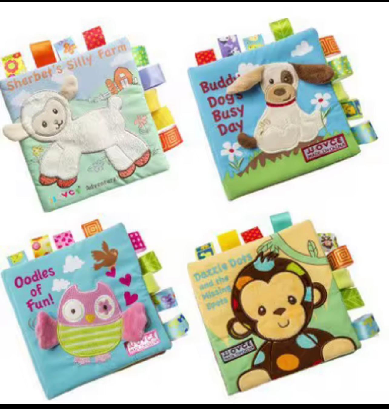 Cloth Books Toys for Newborns Animal Style Monkey Dog Cloth Books Baby Learning Educational Fabric Book Kids Sensory Infant Toys