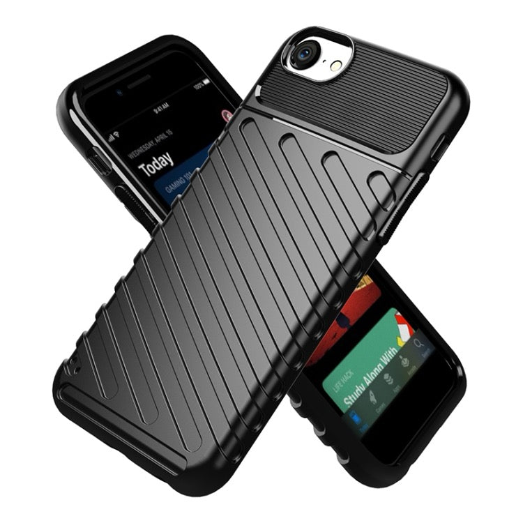 For iPhone SE 2022 / SE 2020 Thunderbolt Shockproof TPU Soft Case