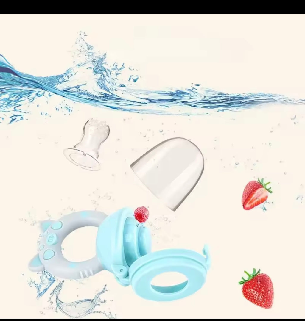 Cute Pig Newborn Baby Fresh Food Feeder Baby Food Mills Fruit Feeder Pacifier Training To Eat Fruit Grinding Stick Food Bag