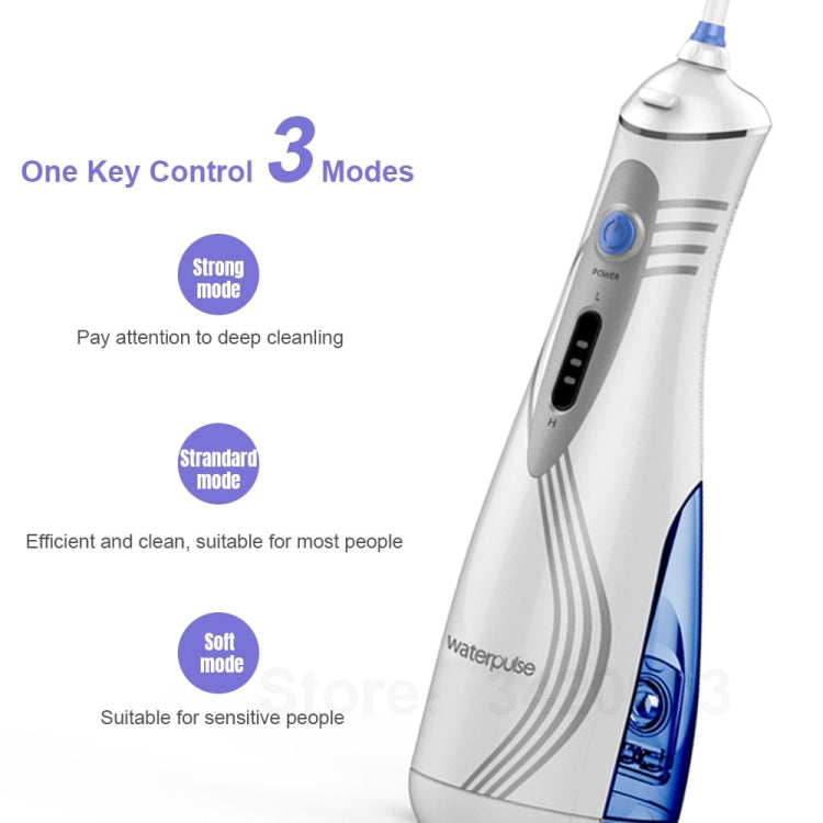 Waterpulse V400Plus Rechargeable USB Dental Cordless Oral Irrigator, V400Plus, Plug: UK