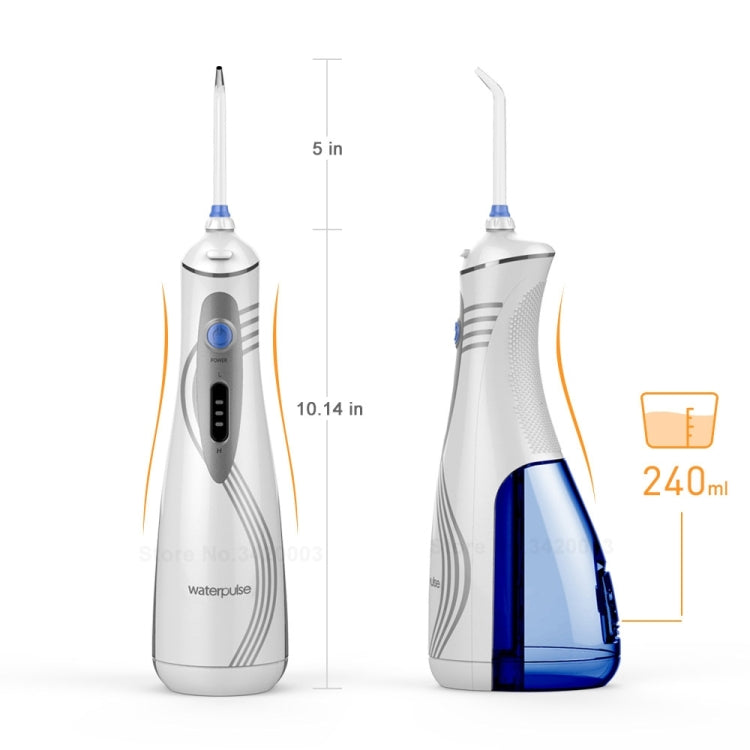 Waterpulse V400Plus Rechargeable USB Dental Cordless Oral Irrigator, V400Plus, Plug: UK