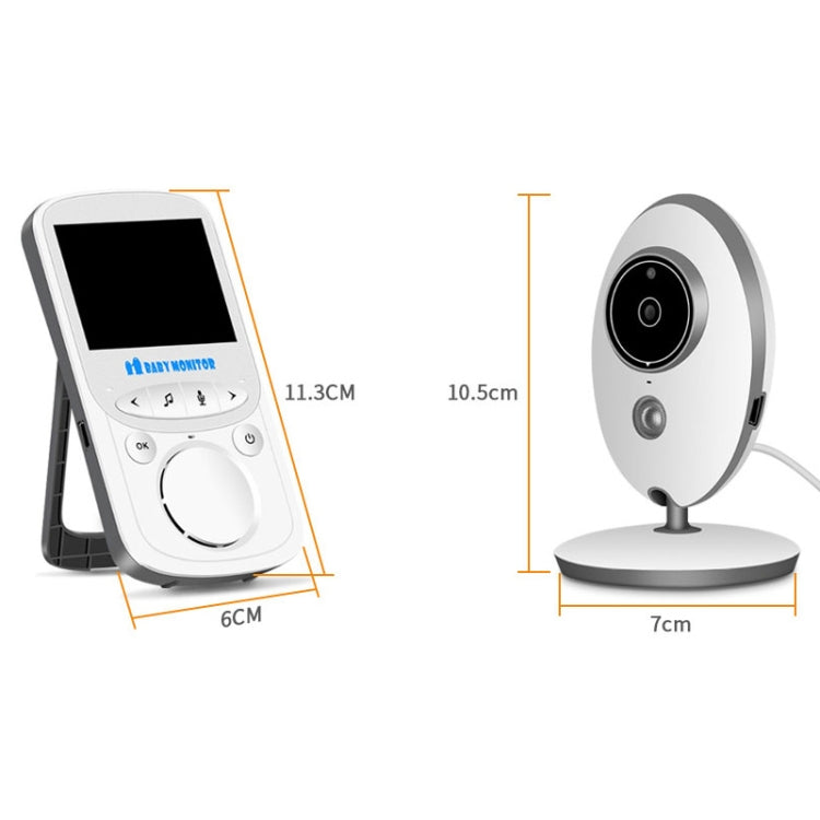 VB605 2.4 inch LCD 2.4GHz Wireless Surveillance Camera Baby Monitor, Support Two Way Talk Back, Night Vision, VB605