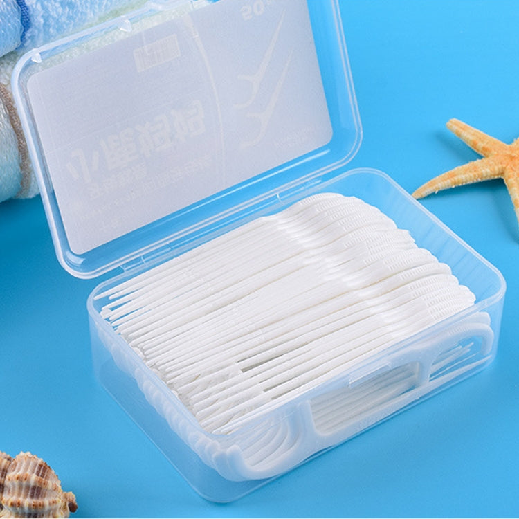 Fawnmum Ultra-fine Safety Flat Dental Floss Rod Toothpick Thread, 50pcs/Box, 2 Boxes / (50pcs)