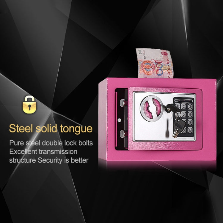 17E Home Mini Electronic Security Lock Box Wall Cabinet Safety Box with Coin-operated Function